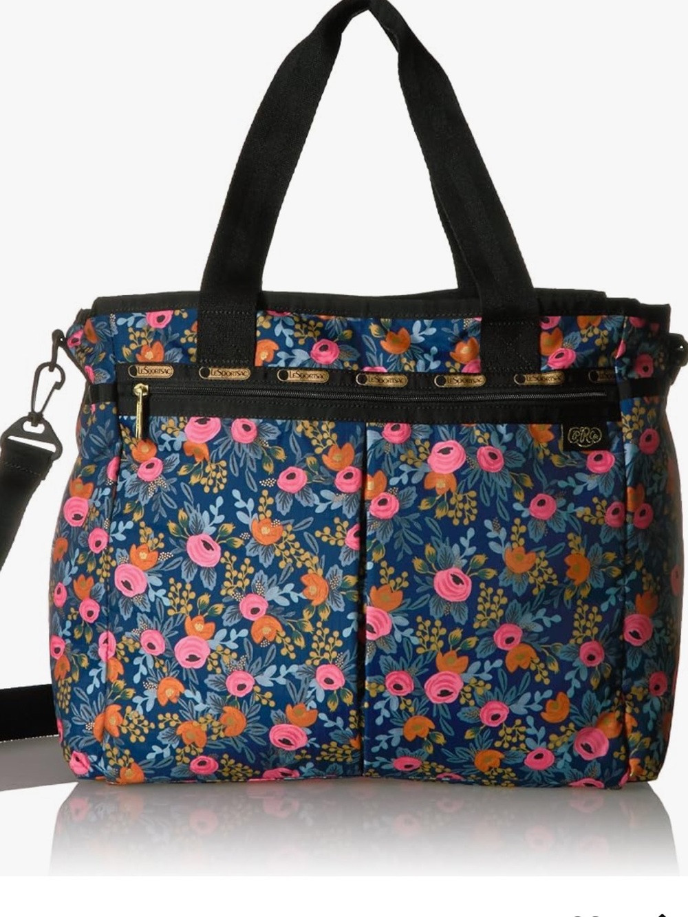 LeSportsac Women's Rifle Paper X Ryan Baby Tote, Rosa Duffle Large bag